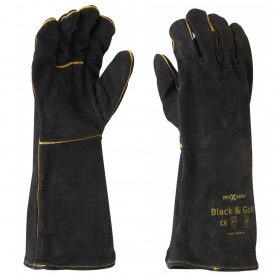 PPE Black and Gold Welders Gloves